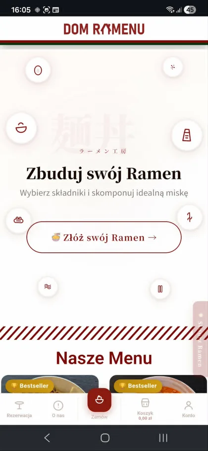Ekran konfiguratora zestawu